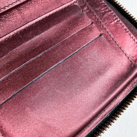 Vintage Jean Paul Goulthier Croc Skin Embossed Brown Zip Around Square Wallet - Picture 7 of 11